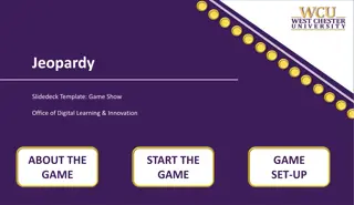 Interactive Jeopardy Slidedeck Template for Educational Game Shows