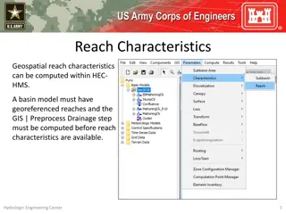 Reach Characteristics in HEC-HMS Basin Modeling