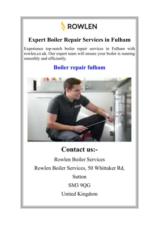 Expert Boiler Repair Services in Fulham