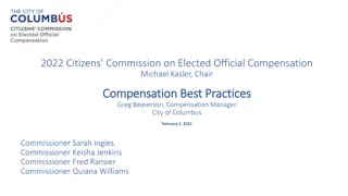 Compensation Best Practices and Market Analysis for Elected Officials