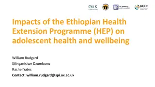 Impact of Ethiopian Health Extension Program on Adolescent Health & Wellbeing