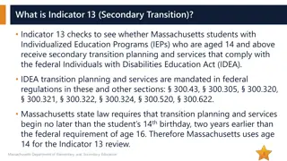 Understanding Massachusetts Indicator 13 for Secondary Transition Planning