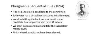Phragmns Sequential Rule 1894 - Election Process Explained