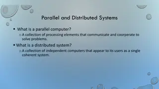 Parallel and Distributed Computing Systems