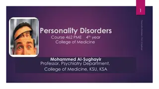 Personality Disorders: A Comprehensive Overview and Classification