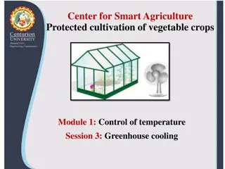 Efficient Greenhouse Cooling Systems for Smart Agriculture