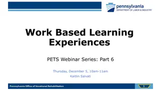Enhancing Work-Based Learning Experiences for Students with Disabilities