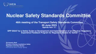 Developing an Effective Regulatory Experience Feedback Program for Safety: A Guide for Regulatory Bodies