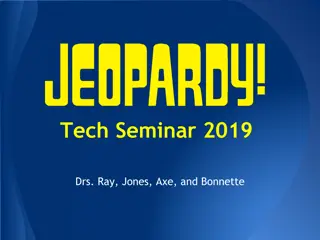 Ophthalmology Tech Seminar 2019 - Vision and Eye Care Jeopardy