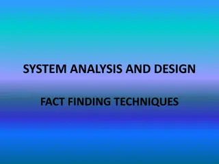 Fact Finding Techniques in System Analysis and Design