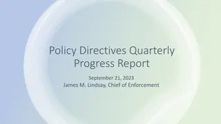 Enforcement Division Quarterly Progress Report September 2023