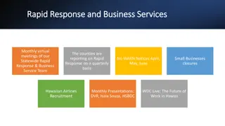 Statewide Rapid Response and Business Services Monthly Update