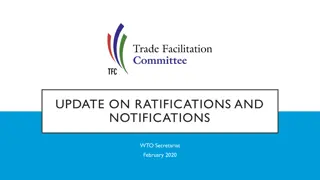 WTO Ratifications and Notifications Update February 2020