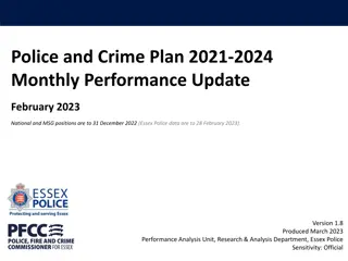 Performance Update of Essex Police and Crime Plan 2021-2024 for February 2023
