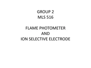 Flame Photometry and Its Applications