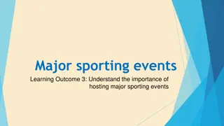 Importance of Hosting Major Sporting Events
