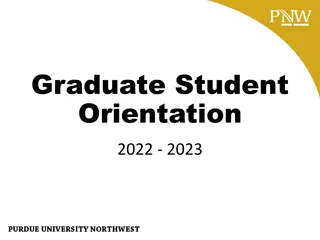 Graduate Student Orientation 2022-2023 at PNW