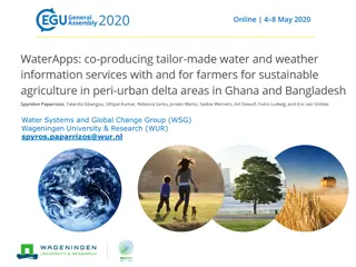 Enhancing Sustainable Agriculture Through Tailor-Made Water and Climate Services