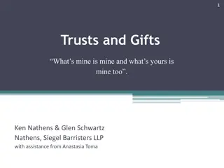 Trusts and Gifts in Family Law