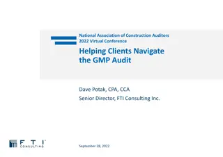 GMP Audits in Construction: Navigating Client Expectations