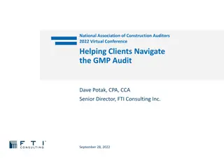 Understanding GMP Audits in Construction: Navigating Client Expectations
