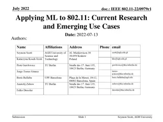 Machine Learning Applications in Enhancing 802.11 Performance