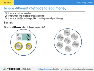 Understanding Money: Year 2 Lesson 7 on Adding Money Methods
