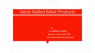 Innovative Value-Added Meat Products by Dr. Sushma Kumari