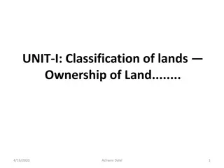 Understanding Land Classification and Ownership
