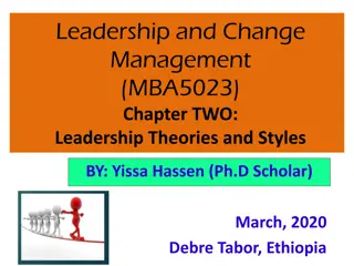 Leadership Styles and Theories: An Overview
