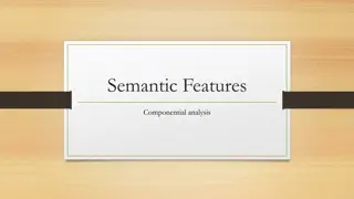 Semantic Features in Language Study