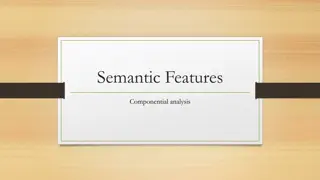 Understanding Semantic Features in Language Study