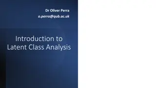 Introduction to Latent Class Analysis with Dr. Oliver Perra
