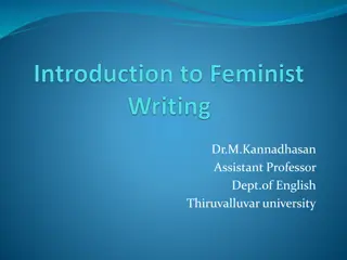 Feminist Writing: Analyzing Gender Roles and Equality