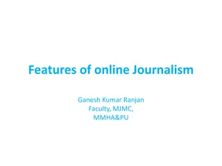 The Features of Online Journalism by Ganesh Kumar Ranjan