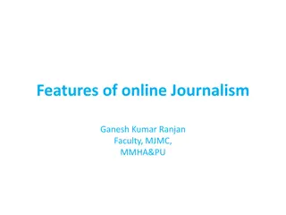 Understanding the Features of Online Journalism by Ganesh Kumar Ranjan