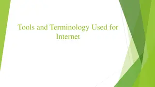 Understanding Internet Tools and Terminology