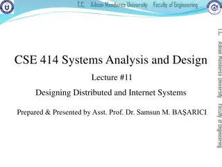 Designing Distributed and Internet Systems