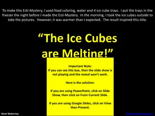 Esti-Mystery: The Melting Ice Cubes Puzzle