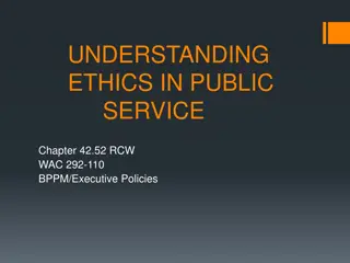 Understanding Ethics in Public Service: Washington State Overview
