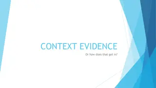 Context Evidence in Legal Proceedings