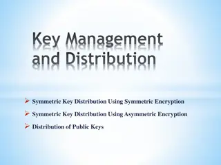 Key Management and Distribution Techniques in Cryptography