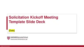 Effective Solicitation Kickoff Meeting Template for Government Agencies