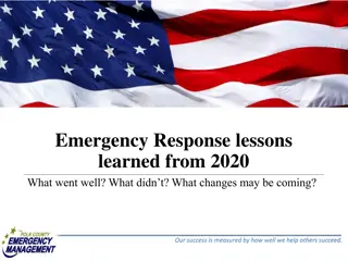 Emergency Response Lessons Learned from 2020: A Year in Review
