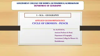 Penck's Cycle of Erosion in Geomorphology