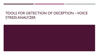 Understanding Voice Stress Analysis for Deception Detection