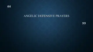 Angelic Defensive Prayers for Spiritual Protection