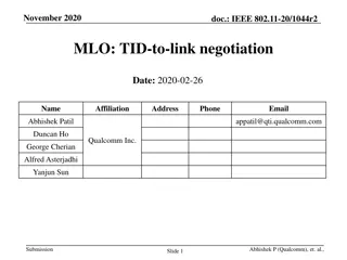 IEEE 802.11-20/1044r2 TID-to-Link Negotiation Proposal
