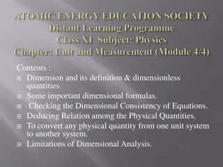 Understanding Dimensional Analysis in Physics