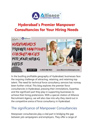 Hyderabad’s Premier Manpower Consultancies for Your Hiring Needs